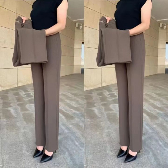 ID:2926 - 【M-4XL】🔥Kup 1 dostać 1 za darmo🔥Nowe wysokiej jakości proste spodnie letnia odzież wierzchnia spodnie na co dzień proste, wąskie spodnie z wysokim stanem